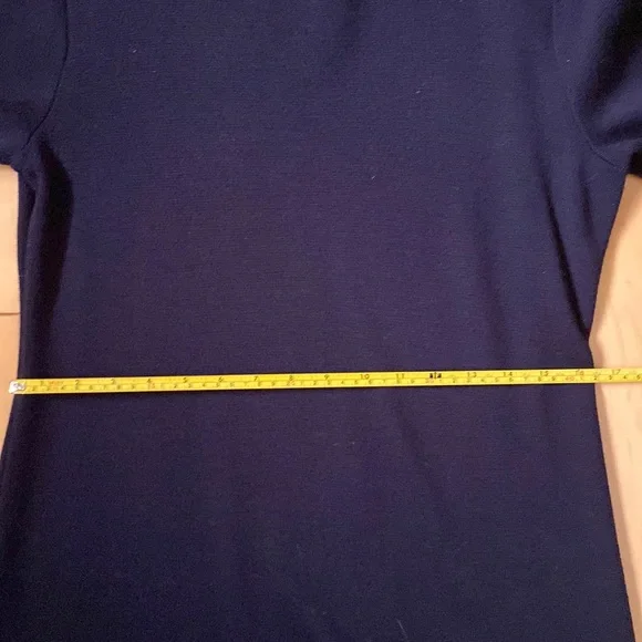 Navy Merino Wool Dress - Picture 6 of 9